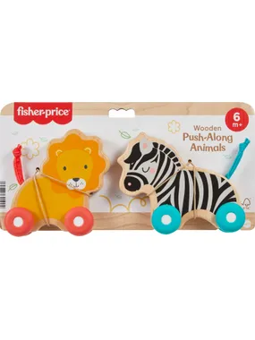 Wooden push animals