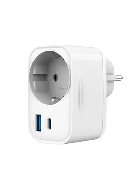 CHARGER USB UNIVERSAL 20W WHT/2P AC TA-ACPDQC20-01-W GEMBIRD