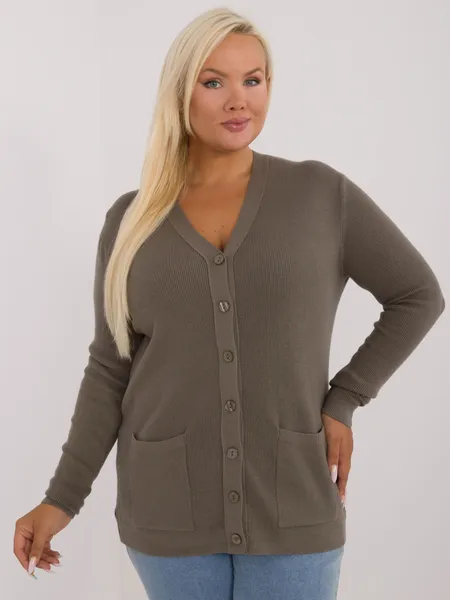 Women's khaki Plus size sweater