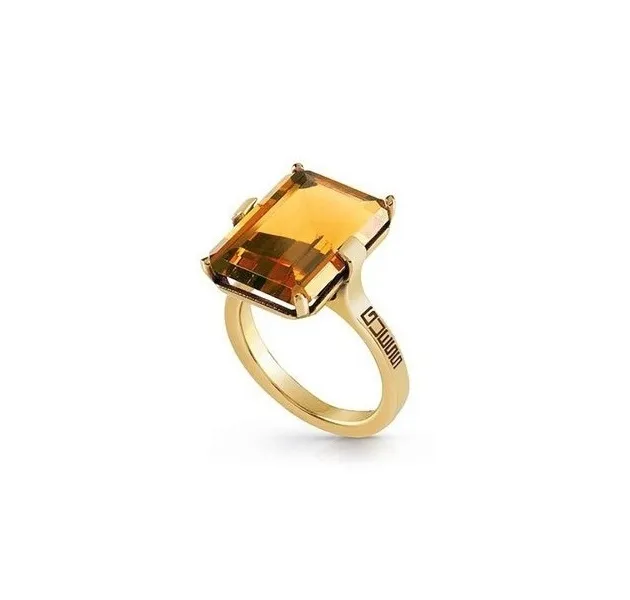 Elegant gold-plated ring JUBR01235JWAGTZ