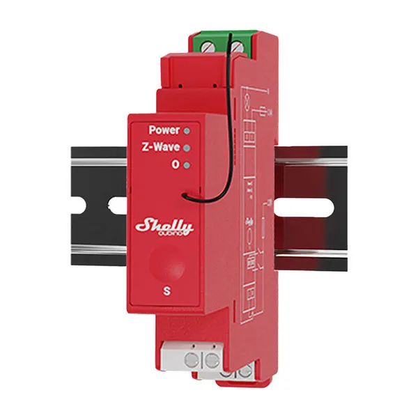 1-channel DIN rail relay with energy measurement Shelly Qubino Pro 1PM