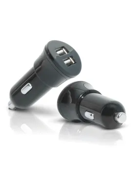 Mobilis Car Charger 2 USB Universal Black Cigar lighter Auto