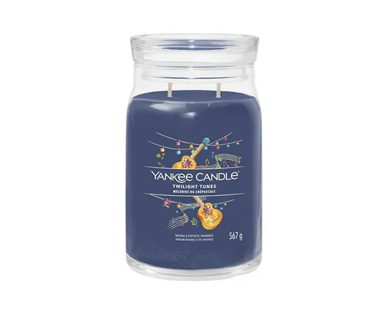 Aromatic candle Signature glass large Twilight Tunes 567 g