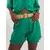 Women's green shorts