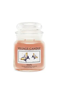 Butterfly scented candle in glass 389 g