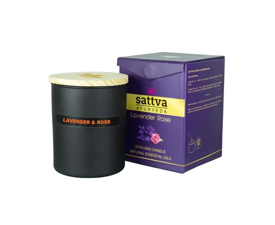 Lavender soy candle and Indian rose 200g