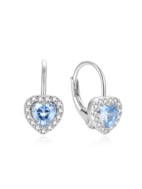 Romantic earrings in the shape of hearts AGUC1272DL