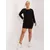 Women's black plus size tunic