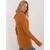 Women's dark yellow cable knit sweater