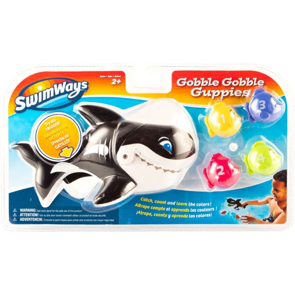 Swimways - Gobble Gobble Guppies, bath toys