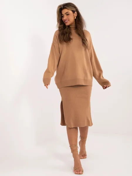 Women's camel casual set