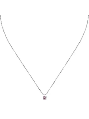 Silver necklace with pink zircon Silver LPS10AWV10