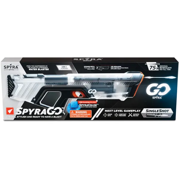 SpyraGO Clear, water pistol