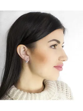 Charming Girl's Earrings Made of Silver Butterflies AGUC2582DL