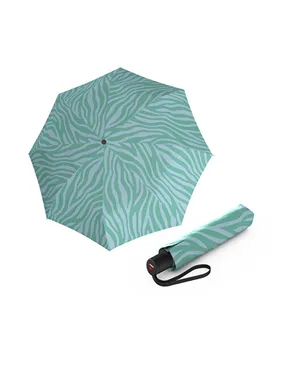 Folding umbrella A.200 Medium Duomatic Zebra Mint