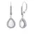 BRISA silver earrings with genuine rose gold and Brilliance Zirconia JJJ1141ERO