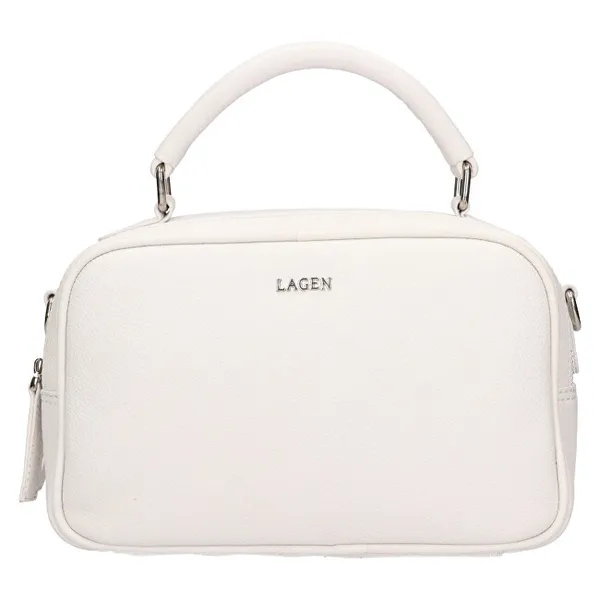 Women's leather crossbody bag BLC-22/2068 WHITE