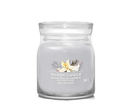Aromatic candle Signature glass medium Smoked Vanilla & Cashmere 368 g