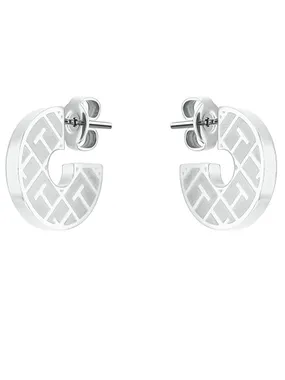 Non-traditional round earrings made of 2780480 steel