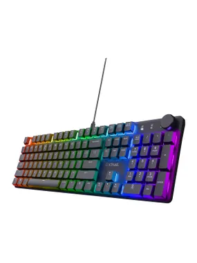 Trust GXT 866 Torix tastatūra Gaming USB QWERTZ German Black