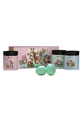 Happy easter set of soy candles 3x200ml