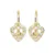 Girls' heart earrings made of gold 239 001 00779