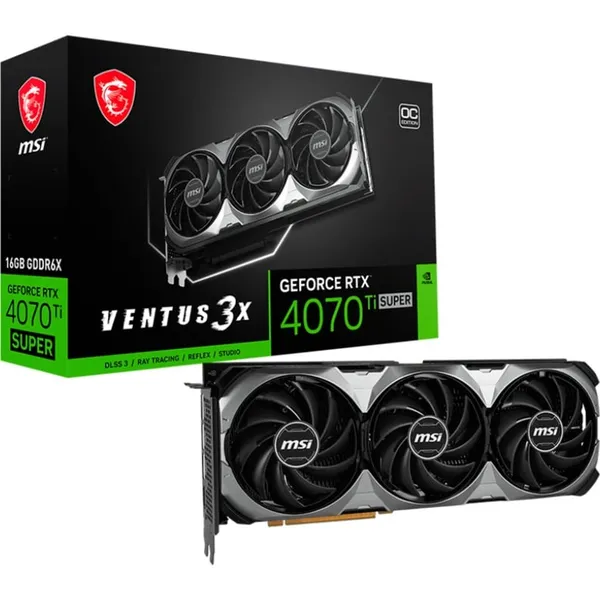 GeForce RTX 4070 Ti SUPER 16G VENTUS 3X OC, graphics card