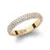 Sparkling Gold Plated Pavé Crystal Ring DW0040064