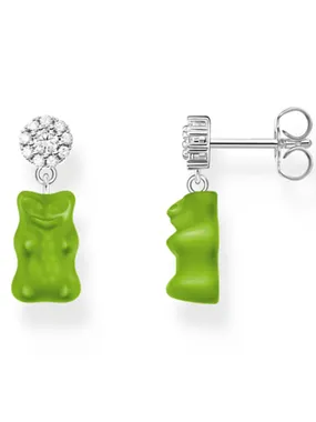 Thomas Sabo H2330-052-6 ear studs with green goldbears silver Ladies