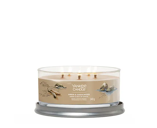 Aromatic candle Signature tumbler medium Amber & Sandalwood 340 g