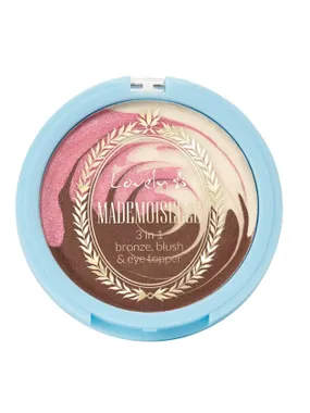 Mademoiselle 3in1 Bronze Blush & Eye Topper Creamy Bronzer Rose and Natper Topper 6G