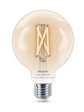 Philips Smart Filament Transparent E27 G95 7 W (60 W), WW-CW