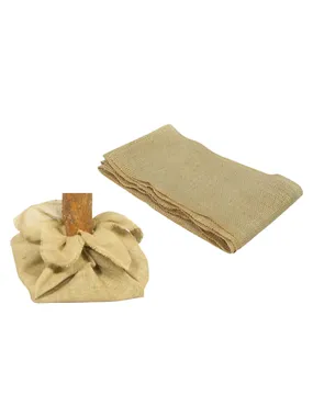 Juta decorative material 80x75cm for a stump cover under the Christmas tree