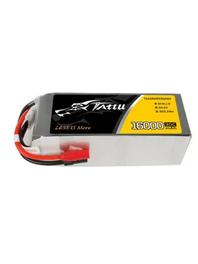 Tattu 16000mAh 22.2V 30C 6S1P LiPo AS150 + XT150 battery