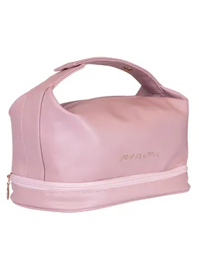 Soft Pink cosmetic bag with organizer