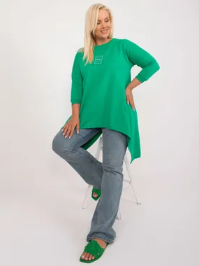 Women's green tunic plus size