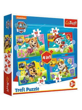 Puzzles 4in1 Running dogs (Paw Patrol)