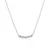 Sparkling silver necklace with cubic zirconia AJNA0014