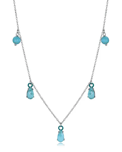 Charming silver necklace with pendants Elegant 13197C000-93