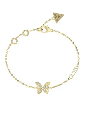Decent Gold Plated Chrysalis Butterfly Bracelet JUBB04110JWYG
