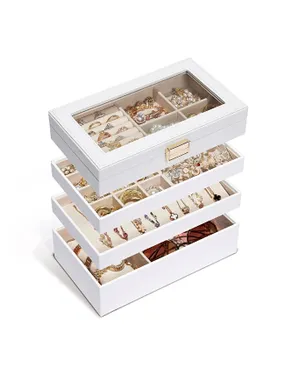 White jewelry organizer