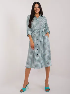 Women's mint shirt dress