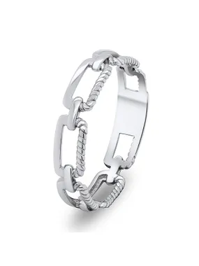 Fashion silver ring RI002W