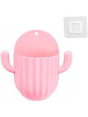 DA129A Wall organizer for toothbrushes, pink brushes