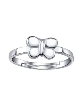 Silver leg ring with butterfly ZTD25255