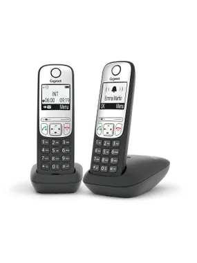 Telephone Gigaset A690DUO black-silver