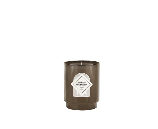 SCENTED CANDLE 50H BRALET WITH AMETYST LE POUVOIR de Pierresses Blue Flower 323922