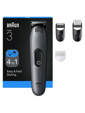 Multifunctional 4in1 Trimmer Series 3 AIO3500 Gray
