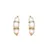 Charming Jac Jossa Soul DE761 Diamond and Pearl Gold Plated Earrings