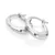 Huggies silver earrings with diamonds DE693